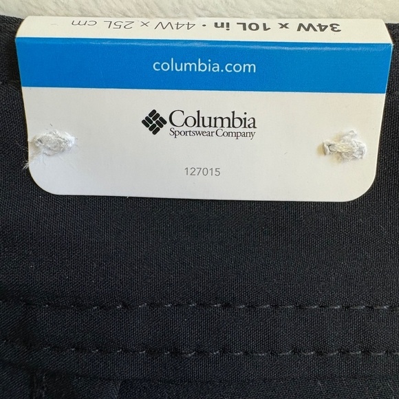 Columbia Men's Tech Shorts, Stretch Fabric, 10 Inch Inseam, Waist 34, Black, NWT - Picture 8 of 16